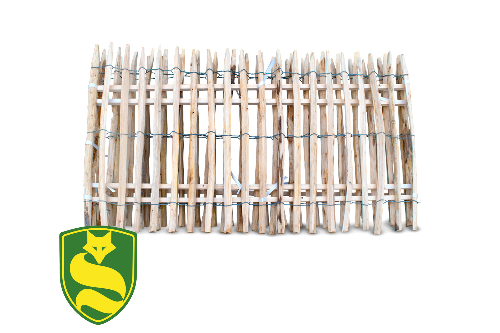 Stakko Fox - schnell aufgebaut - Französischer Staketenzaun - Länge 5 Meter - 100 cm 6-7 cm