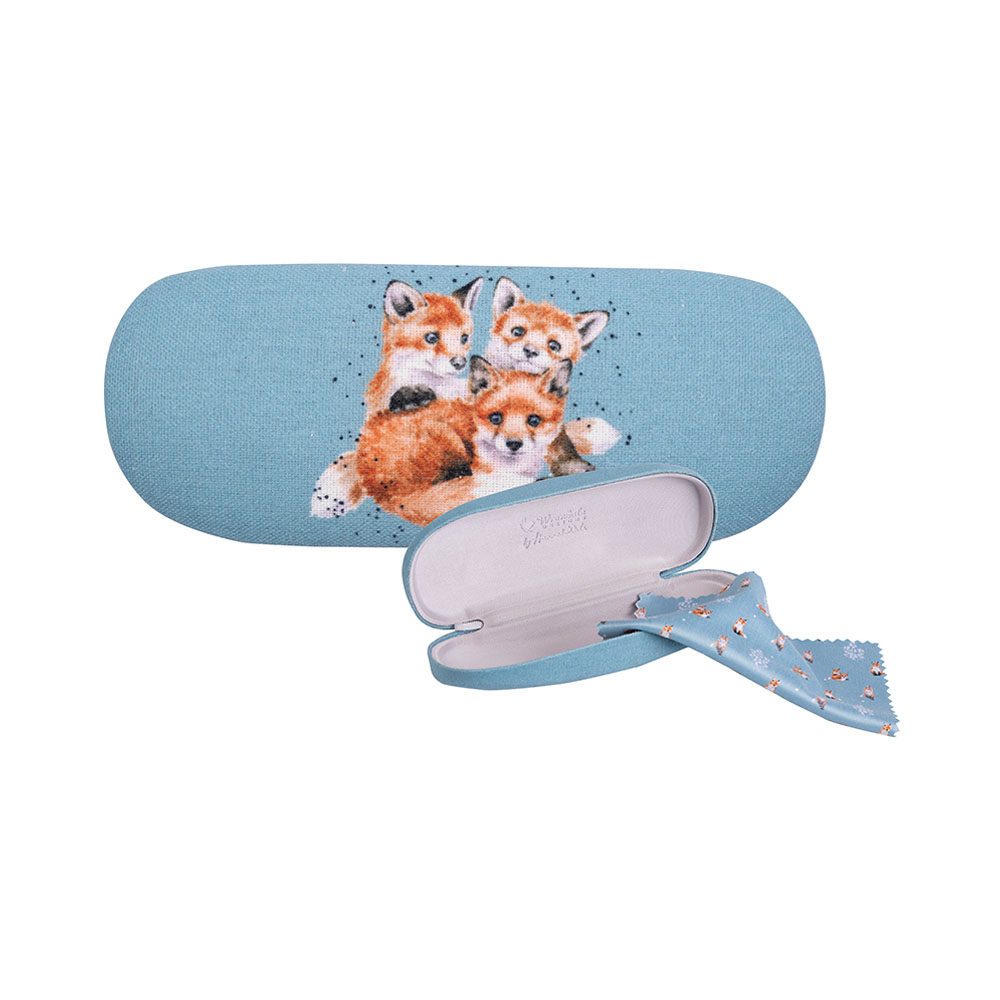 Brillenetui inkl. Putztuch, Motiv Fuchs " Snug as a Cub"