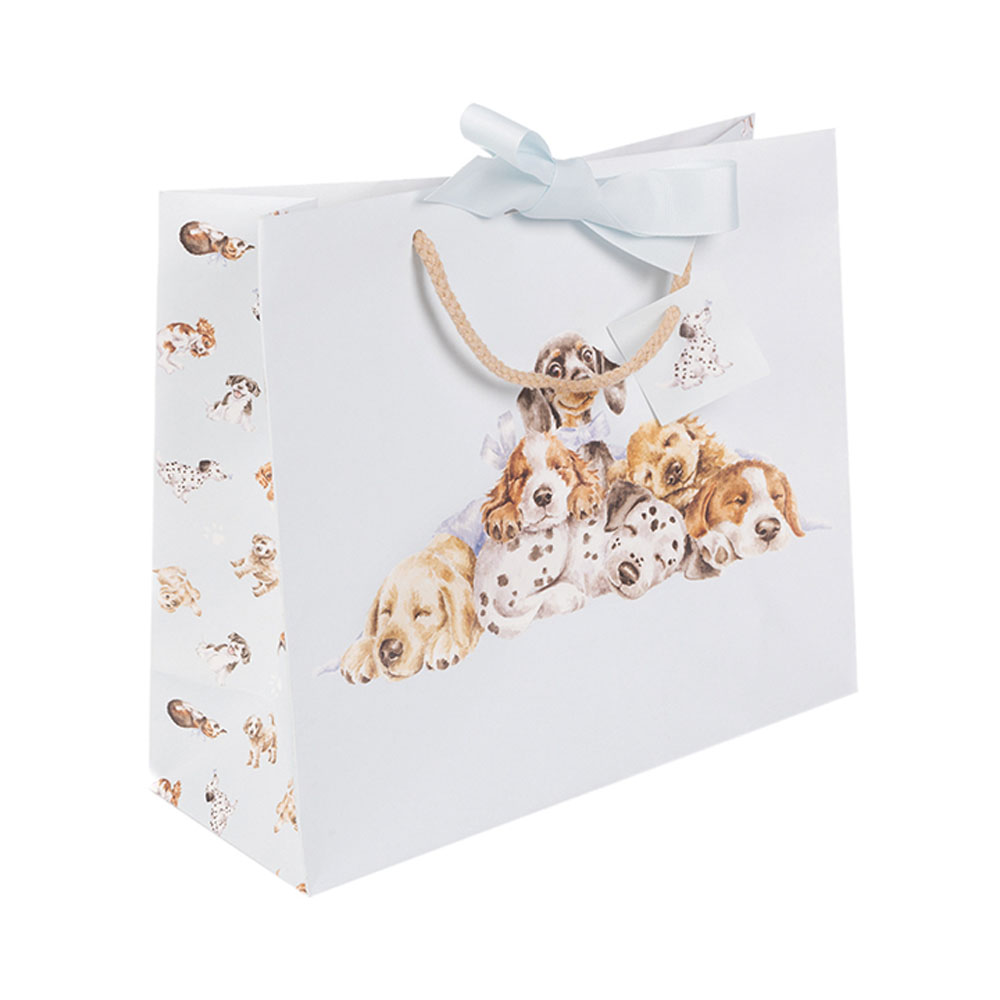 Geschenktasche, Motiv Hundewelpen "Little Paws"