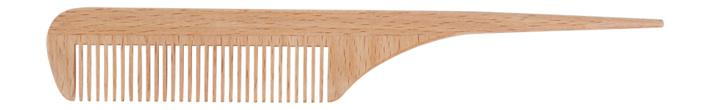 Buchenholz-Stielkamm 20 cm