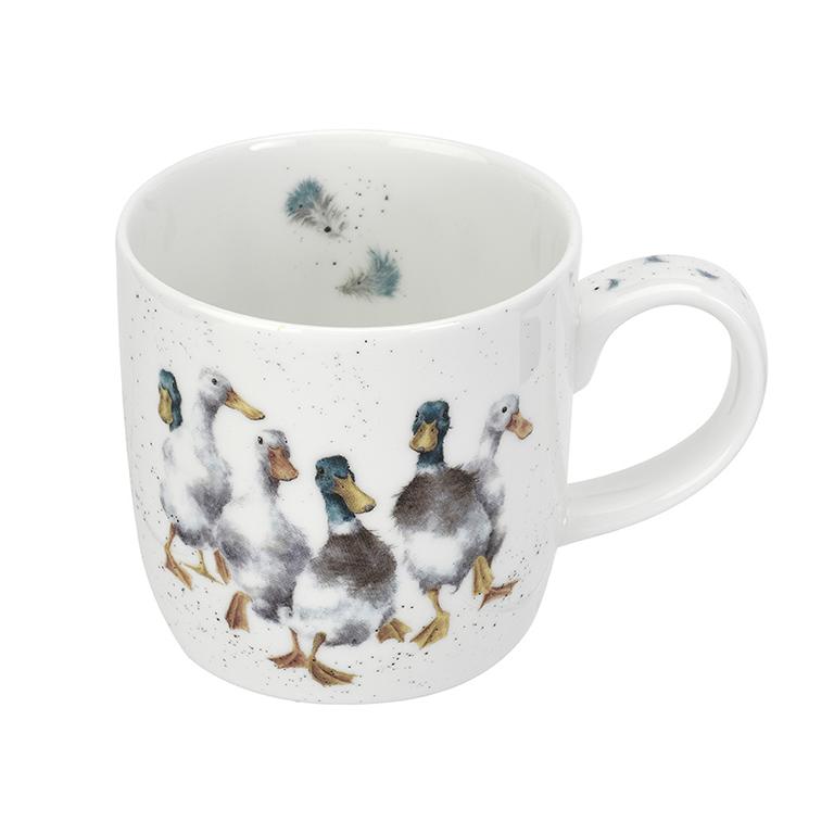Wrendale Becher, "Quackers", Motiv Entenschaar, 0,31 L