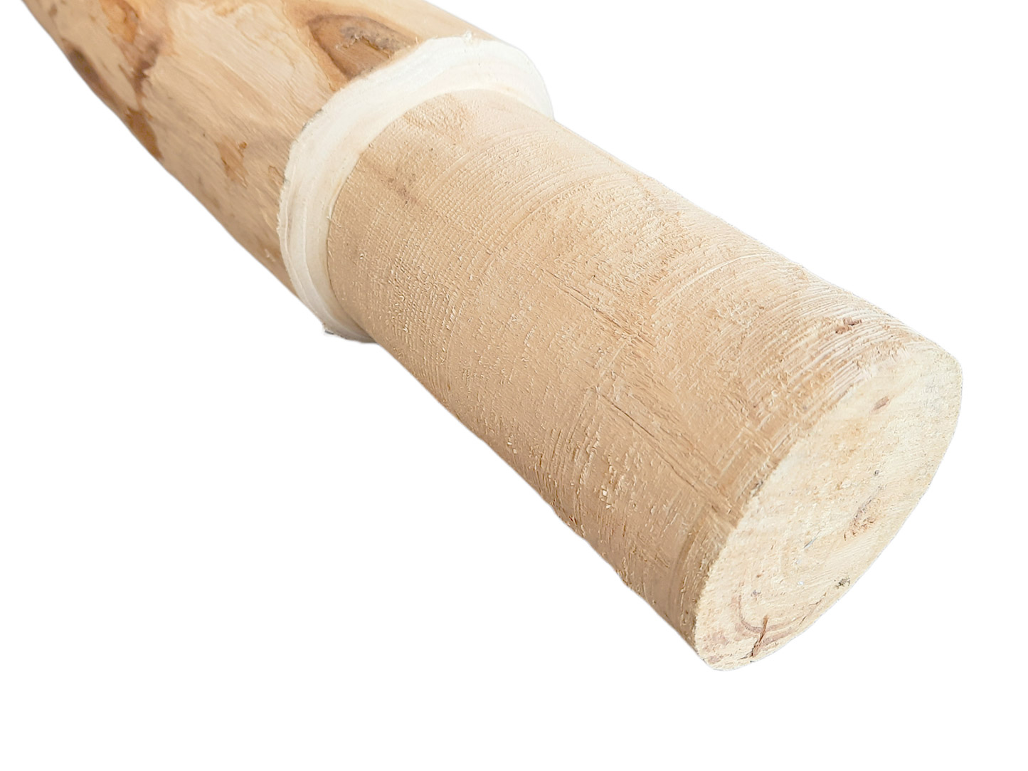 Teilgefräste Pfosten 80 cm für Einschlag- und Aufschraubhülsen 80mm, Kastanie