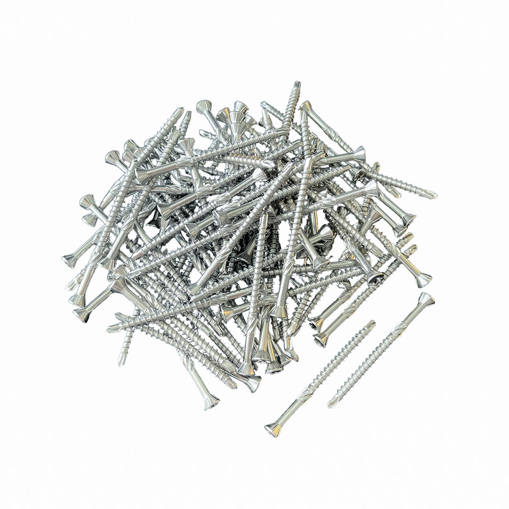 Premium Edelstahlschrauben mit Bohrkopf (100 Stück, 4,5x60mm, Torx) für Staketenzaun-Befestigung 